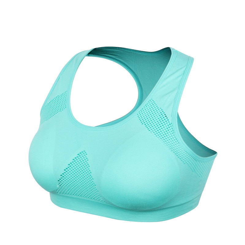 Veqking Women Breathable Sports Braabsorb Sweat Shockproof Padded Sports Bra Topathletic Gym 5977