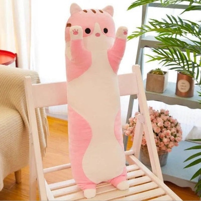 long cat pillow plush